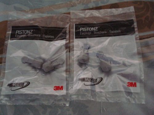 (2) Packs of 3M Pistonz Earplugs Uncorded Nascar Licensed-NEW in Package!