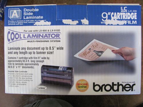 Brother double side cool laminator lc-d9 cartridge with film 9&#034; lx 900 &amp; lx910d for sale
