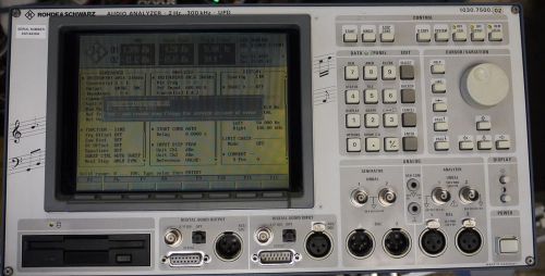Rohde &amp; Schwarz Audio Analyzer 2Hz to 300kHz UPD 1030.7500.02