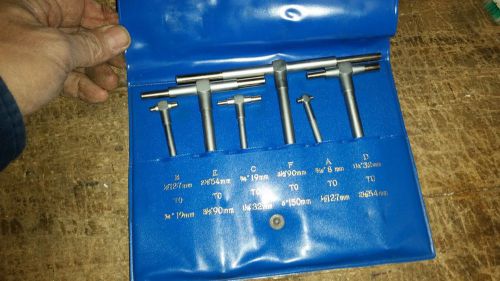 Machinists telescoping gauges  6pc set 5/16 to 6&#034; gage guage for sale