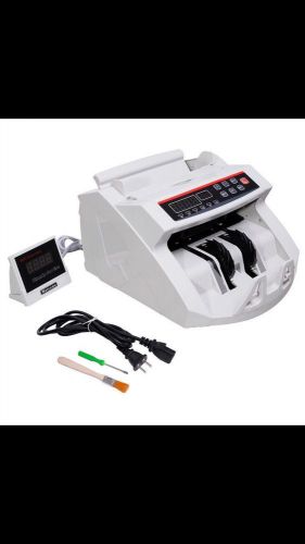 Money Bill Counter Counting Machine Counterfeit Detector UV &amp; MG Cash Bank Check