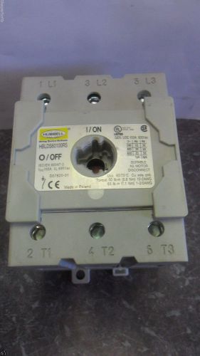 Nice Hubbell HBLDS60100RS 100 Amp Disconnect Switch Interior 600 Vac