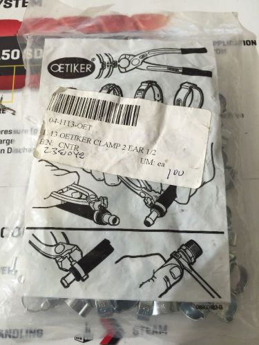Oetiker 1113 1/2 2-ear clamp1113 10100016 bag of 10 for sale