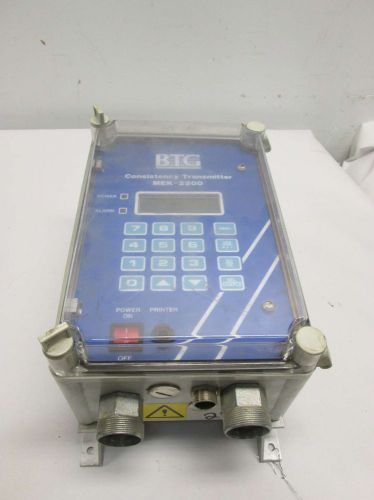 BTG MEK-2200 60VA PULP &amp; PAPER 115/230V-AC CONSISTENCY TRANSMITTER D404975