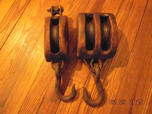 Pair of Antique Pulleys