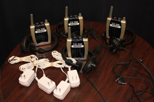 Eartec td-900 | set of 4 with eartec headsets for sale