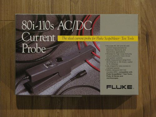 Fluke  80i-110s ac/dc clamp-on current probe with adapter for sale