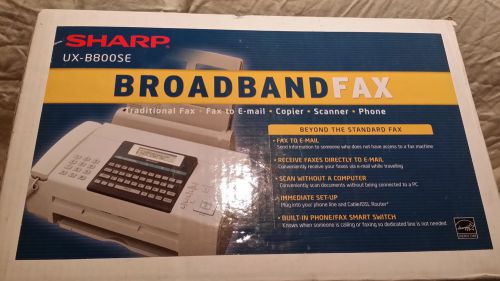 New sharp ux-b800se broadband fax machine / fax copy scan / fax to e-mail /phone for sale