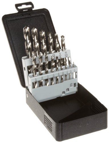 Precision twist c15r10p high speed steel jobber length drill bit set  uncoated ( for sale