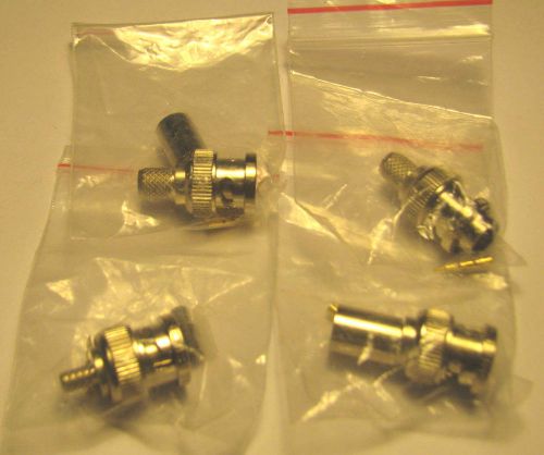 4pk - BNC Male Crimp On For RG-59U RG59U Belden