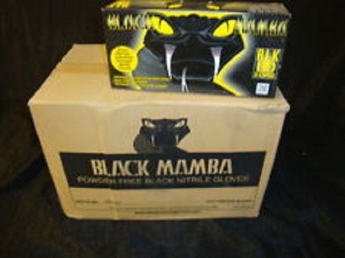 BLACK MAMBA 3X LARGE Gloves Case 1000 Nitrile Work Disposable BLK150 Extra XXX
