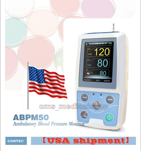 CE/FDA 24 hours Ambulatory Blood Pressure Monitor System NIBP,ABPM50