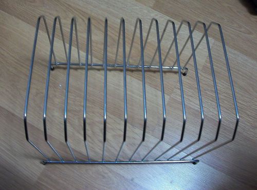 Wire Vertical File eleven Sections silver