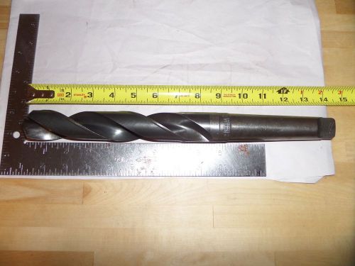 National 1-21/64&#034; drill bit 4mt, 4 morse taper 14&#034; oal  ((#d214)) for sale