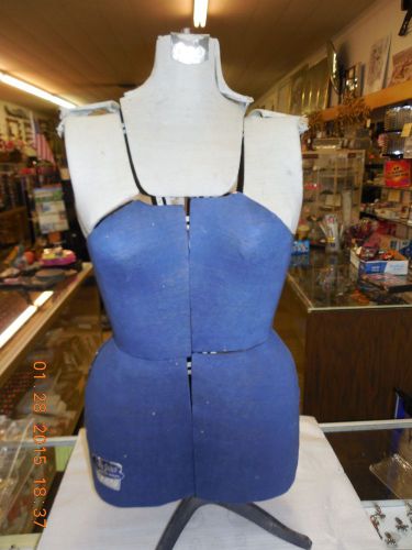 vintage sally stitch dress forms size B. adjustable with cast iron base