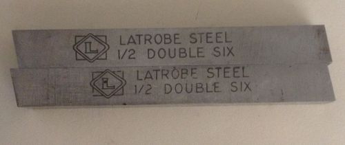 Latrobe Double Six  1/2&#034; x 1/2&#034; x 4&#034; Lathe Tool Bit lot of 2