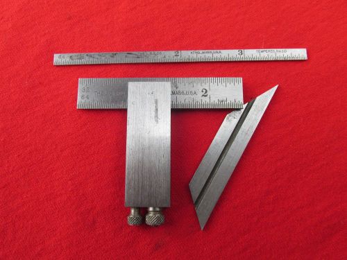 Starrett No.453 Diemakers&#039; Square 2-1/2 In With 3 Blades Hardened Made In USA