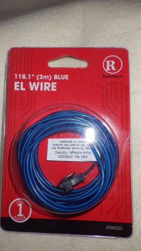 Flexible el wire neon glow tube lamp light blue 3m new radioshack 2760333 for sale