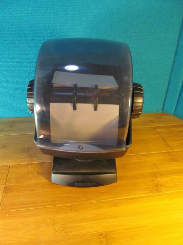 Rolodex Large Round 3&#034;x5&#034; Rotating Card File A-Z Cards Swivel Top Vintage- USA