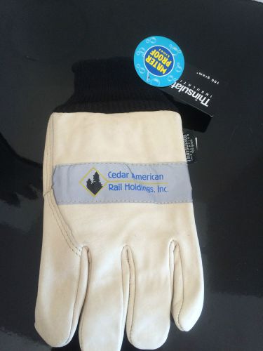 Thinsulate Leather Work Glove with Water Proof Liner - Size Large - New