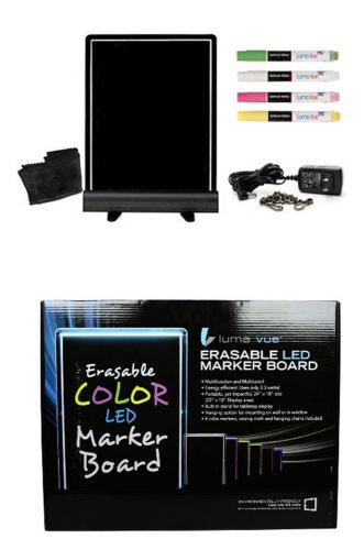 New Luma Vue LED Erasable Marker Board fluorescent markers 22”x18”