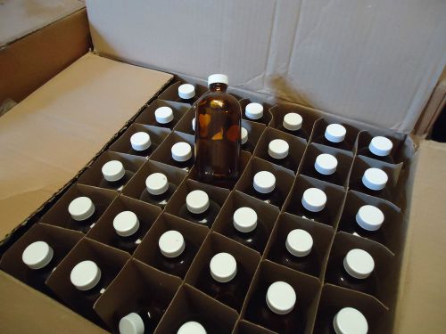 Fisherbrand 8 oz. Amber Glass Bottles