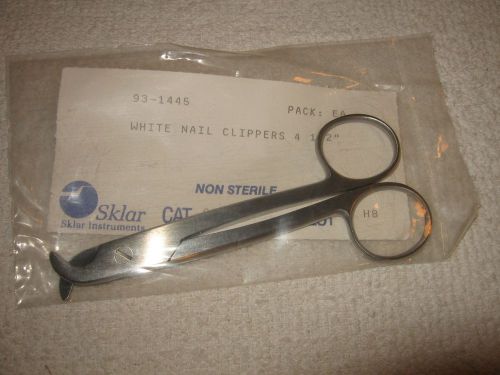 Sklar Instruments # 93-1445 - 4-1/2&#034; White Nail Clippers