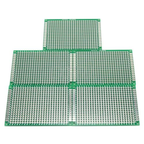 5 Pieces Universal Double-Sided Board 5x7cm 1.6mm DIY Prototype PCB Plate
