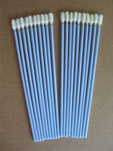 Lot (20) wet / dry 6&#034; foam swab electronic component contact cleaning cleaners for sale