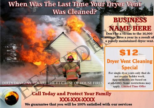 Dryer Vent Cleaning &amp; Air Duct Cleaning Craigslist Flyer