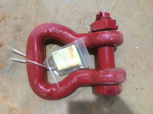 Crosby s-252 6&#034; 50 ton bolt type saver shackle (cx07-0324) for sale