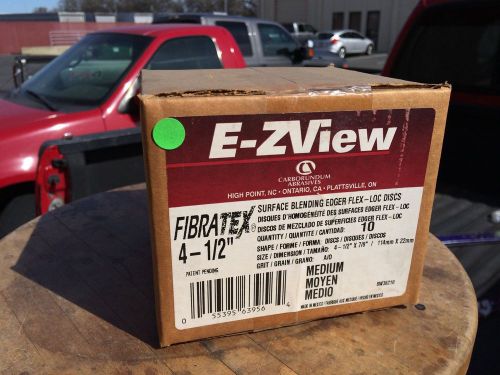 Box of 10 E-ZView 4-1/2&#034; Surface Blending Edger Flex Aluminum Oxide Medium Grit