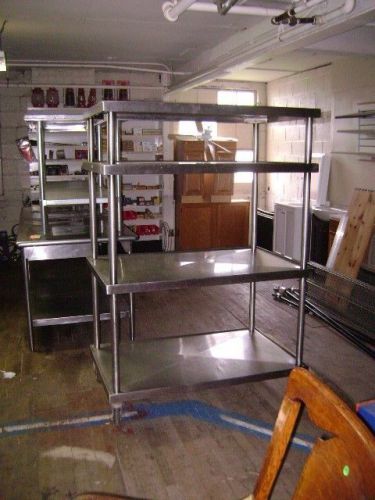Stainless steel rolling cart 4 shelf rack for sale