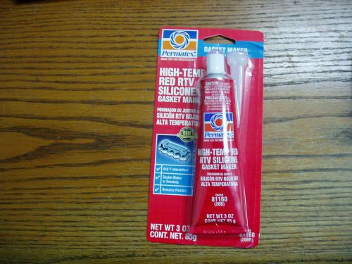 3 Pieces- Permatex 81160 High-Temp Red RTV Silicone Gasket Maker 3 oz Tube