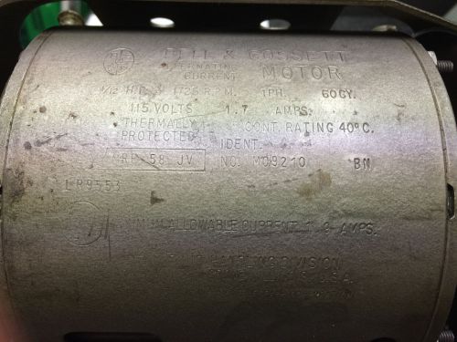 Bell &amp; Gossett 1/12 HP 115V Circulator Pump Motor Rebuilt  -unused