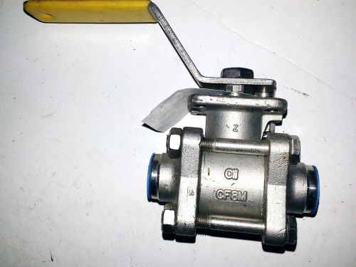 New 1/2&#034; apollo conbraco cf8m 316 ss 3 pieces full port ball valve 86r-703-01 for sale