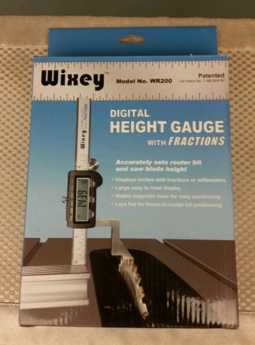 Wixey Digital Height Gauge with Fractions WR200