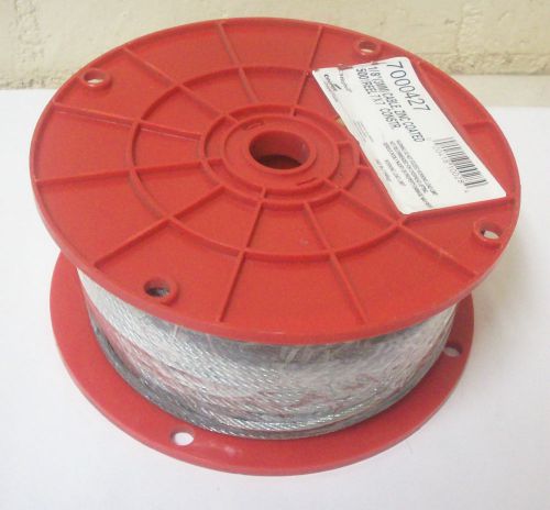 Campbell 7000427 1/8&#034; Steel Cable 500 Ft. Reel 7 X 7 Stranded Core Zinc Coated