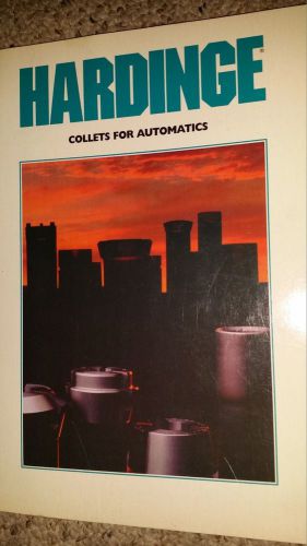 HARDINGE COLLETS FOR AUTOMATICS CATALOG 1995
