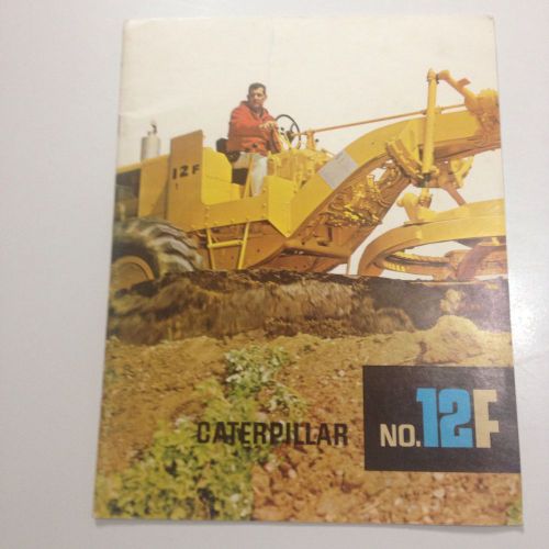 Caterpillar No. 12F Motor Grader Brochure Cat Advertising