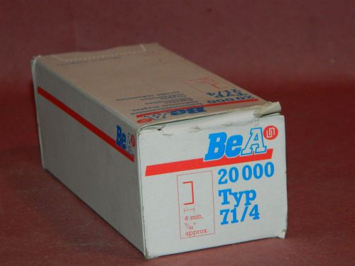 Bostich Upholstery Staples BEA 71/4 ( BOX of 20,000 ) 5/32&#034; Leg 3/8&#034; Crown NEW
