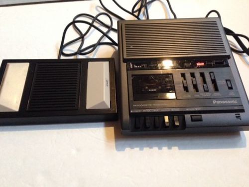 Panasonic Microcassette Transcriber &amp; Foot Pedal, for parts