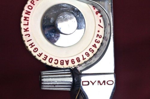 Vintage DYMO Tapewriter Chrome VERY RARE!!!!!!!