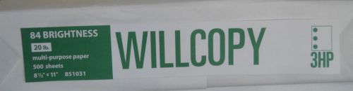 Willcopy ream of 500 sheets Multi-Purpose Copy Paper - 3HP