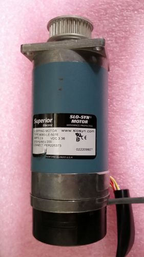 SUPERIOR ELECTRIC STEPPING MOTOR, 2.9 Amps, Slo-Syn, Model: M063-LE-507E