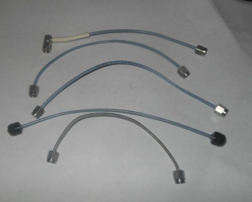 Qty 5 SMA to SMA   6&#034; 7&#034;  Astrolabs Mini Bend Cable DC-24ghz Right Angles