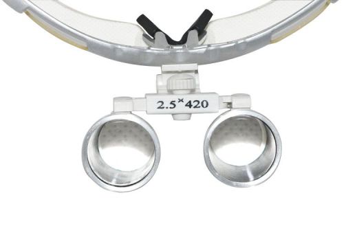 Ca -dentist dental surgical medical binocular loupes 2.5x420 optical glass #368# for sale