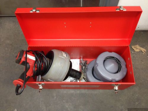 Ridgid model K-45 drain cleaner w/case and two cartridges.