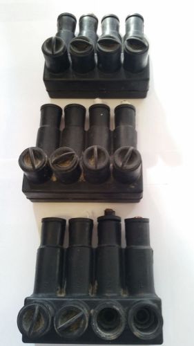 3 ilsco / utilco ped-350 ss 4 port 350mcm - 10str insulated cable connector for sale