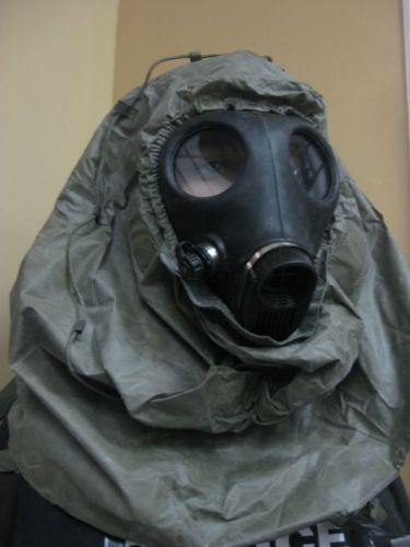 Lot of  50 biological,chemical hood for oval shaped gas mask universal mcu2p for sale